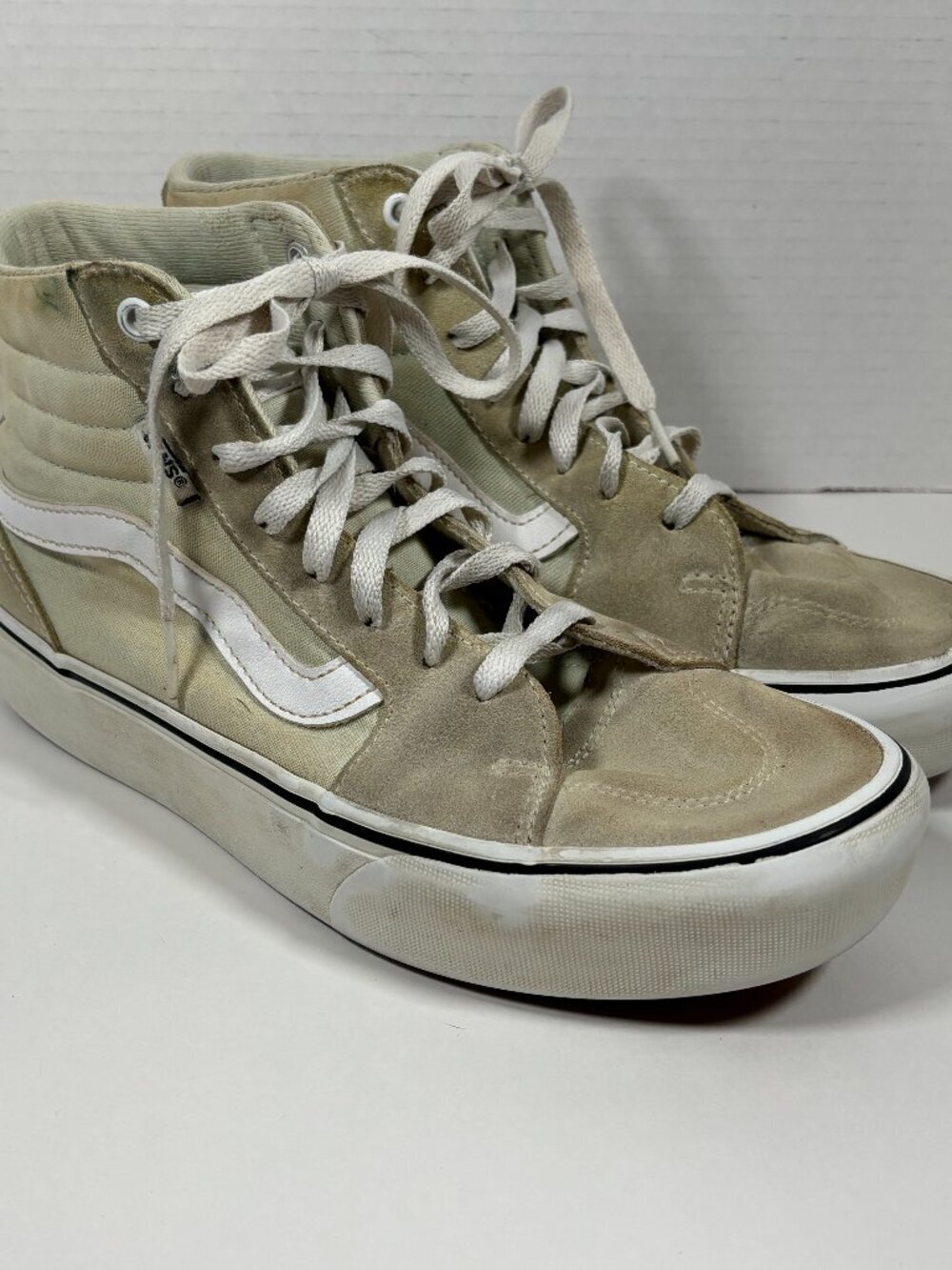 Vans light green High-Top Sneakers Well loved Size 8.5